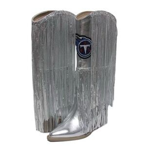 NFL Women’s Siver w Fringe  Tennessee Titans Boots